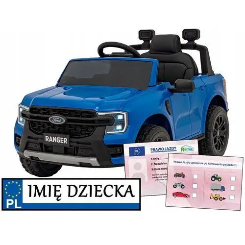 Samochodzik elektryczny dla dzieci Ford Ranger Lift pilot miękkie koła