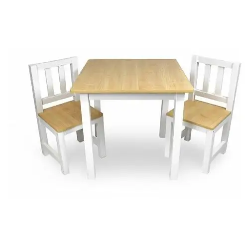 Sapphire kids Drewniany stolik z krzesełkami dla dzieci sk-45