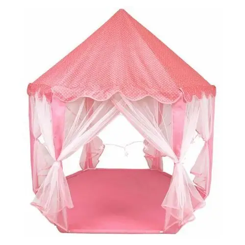 Namiot dla dzieci pałac - zamek z lampkami led - różowy Sapphire kids