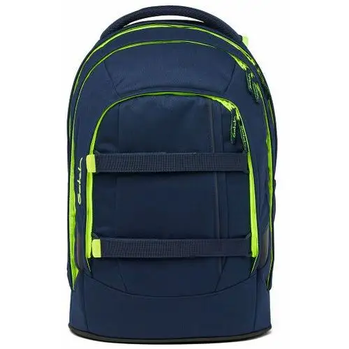 Satch pack plecak szkolny 45 cm dark blue neon yellow