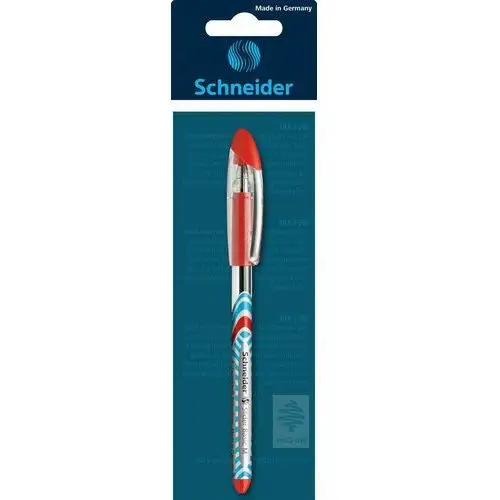 Schneider Długopis slider basic, m, zawieszka, czerwony
