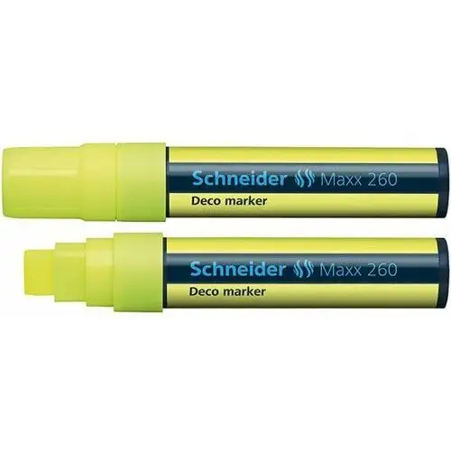 Marker kredowy maxx 260 deco 5-15mm żółty Schneider