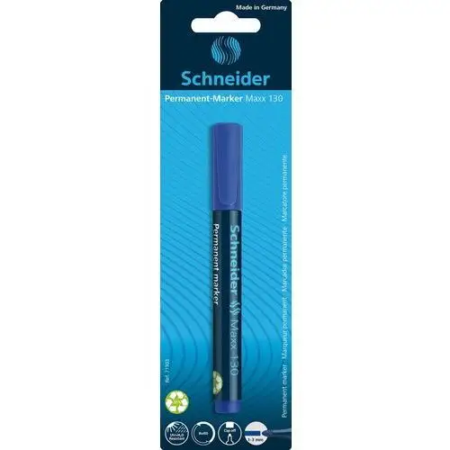 Schneider , marker permanentny, okrągła końcówka maxx, 130 niebieski blister