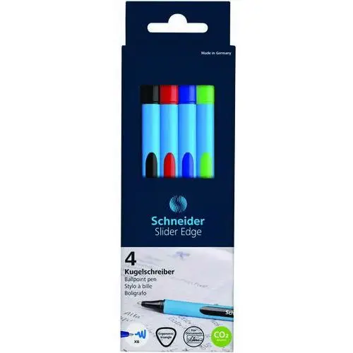 Zestaw długopisów, , 4 kolory Schneider