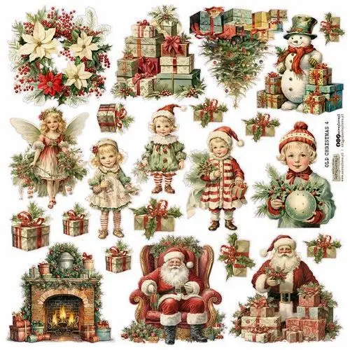 NAKLEJKI PAPIEROWE 24x24 ScrapLove - Old Christmas 4