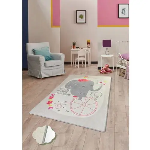 Selsey dywan do pokoju dziecięcego dinkley słoń szary 100x160 cm 2