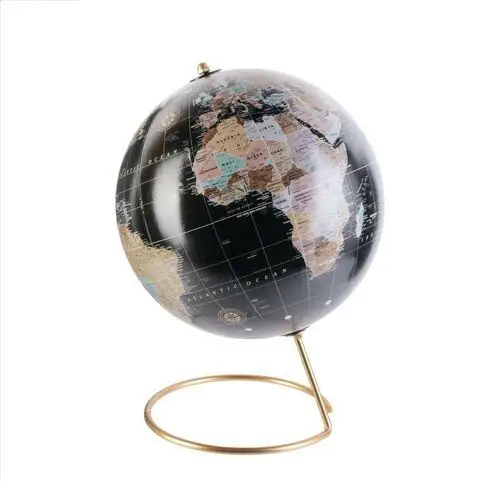 SELSEY Globus Chisse czarny w stylu minimalistycznym średnica 21,5 cm