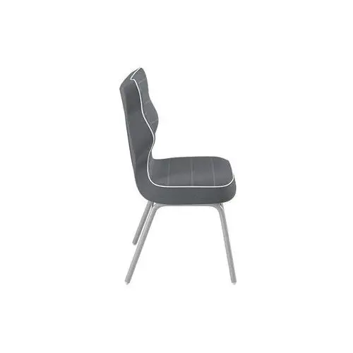 SELSEY Krzesło biurowe Solo szare w tkaninie trudnopalnej rozmiar 3 2