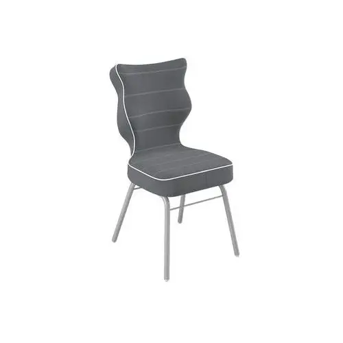 SELSEY Krzesło biurowe Solo szare w tkaninie trudnopalnej rozmiar 3