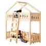SELSEY Łóżko domek dla dzieci Gella piętrowe antresola 70x160 cm Sklep