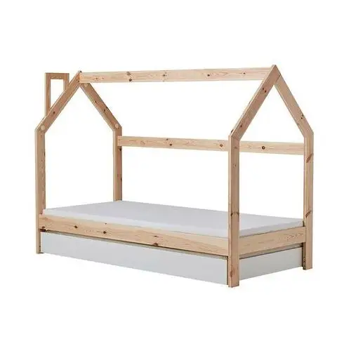 Selsey łóżko domek dla dzieci hussie z szufladą i barierką 90x200 cm