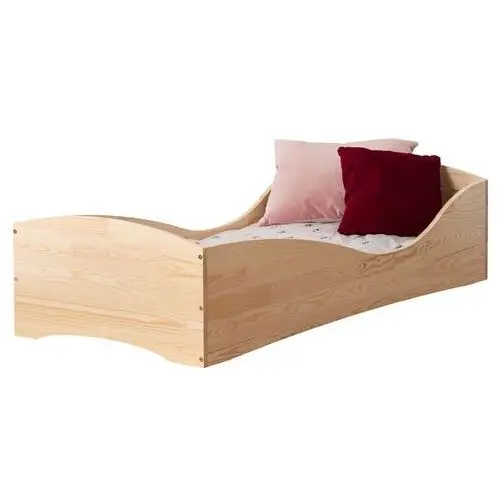 łóżko drewniane dla dzieci kiata z motywem fali Selsey