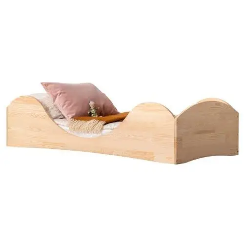 SELSEY Łóżko drewniane dla dzieci Kiata zaokrąglone 100x190 cm
