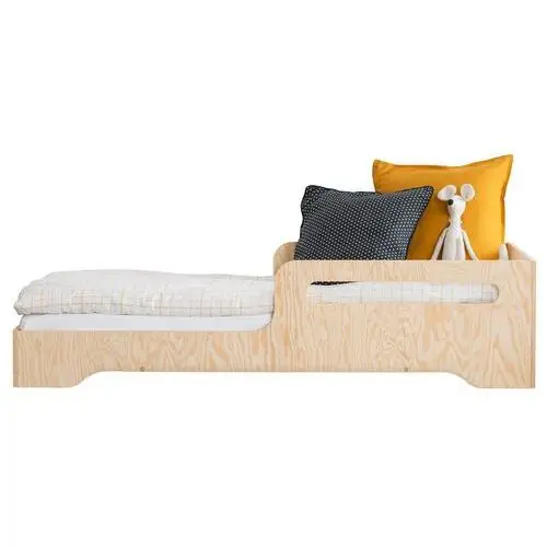 łóżko drewniane dla dziecka kyori z krótkimi barierkami 70x160 cm Selsey