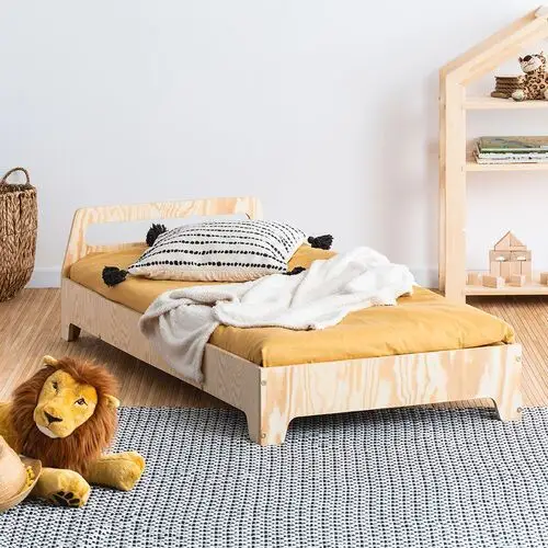 łóżko drewniane dla dziecka kyori z zagłówkiem 80x140 cm Selsey 2