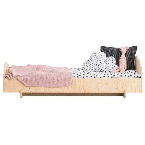 Selsey łóżko drewniane dla dziecka kyori z zagłówkiem w kształcie chmury 80x140 cm 2