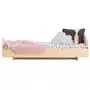 SELSEY Łóżko drewniane dla dziecka Kyori z zagłówkiem w kształcie chmury 80x170 cm Sklep