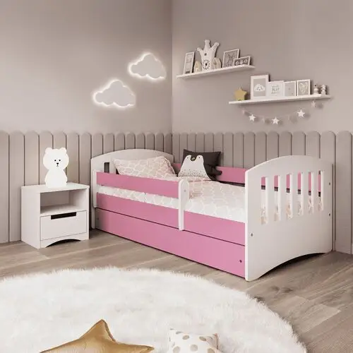 Selsey łóżko dziecięce pamma różowe 160x80 cm z szufladą 2