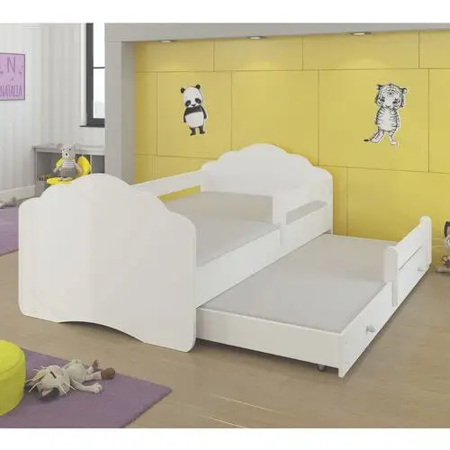 Selsey łóżko dziecięce podwójne ruhsen 160x80 cm białe z barierką 2