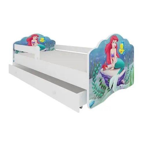 Selsey łóżko dziecięce sissa 140x70 cm arielka z barierką i szufladą