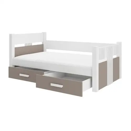Selsey łóżko dziecięce toodie 180x80 białe / trufla