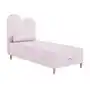 Selsey łóżko dziecięce z pojemnikiem i materacem 90x160 cm pandino różowe w tkaninie boucle Sklep