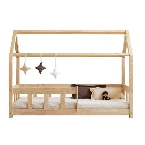 łóżko mallory domek dziecięcy z drewna 140x200 cm Selsey