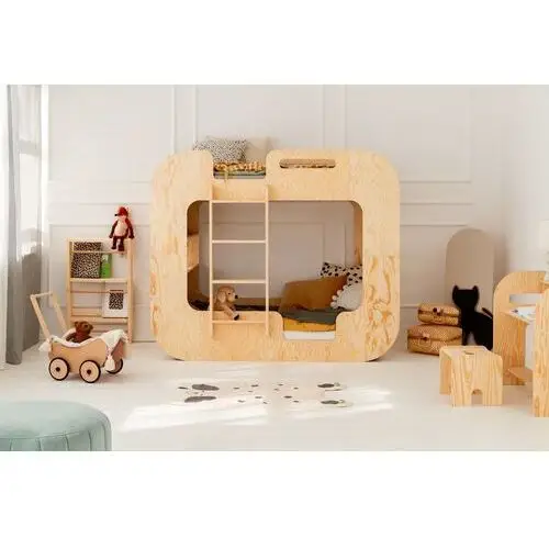 łóżko piętrowe batria domek dziecięcy 80/180 cm Selsey
