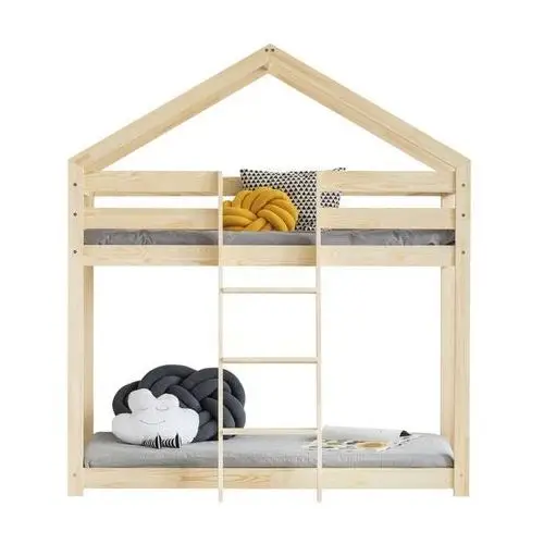 Selsey łóżko piętrowe dalidda domek z drabinką z przodu 80x160 cm