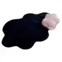 Mata dziecięca cozie w kształcie chmurki z poduszką granatowa Selsey Sklep
