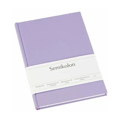 Semikolon Notatnik a5, kropki, lilac silk