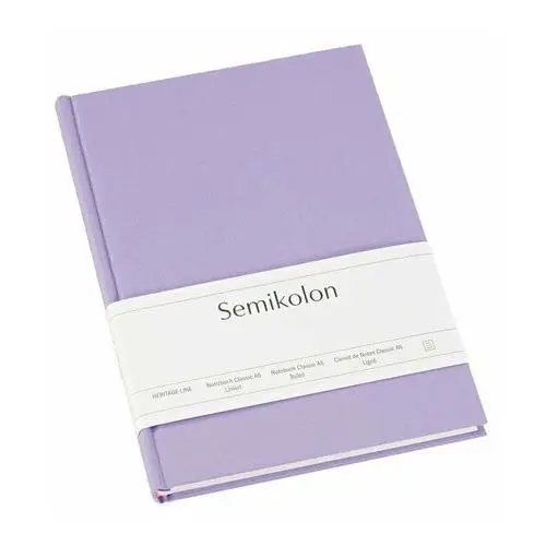 Semikolon Notatnik a5, linie, lilac silk