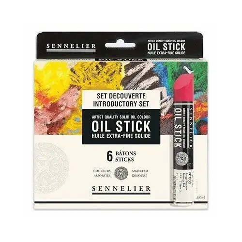 Oil Stick zestaw farb olejnych w sztyftach, Sennelier, 6 szt