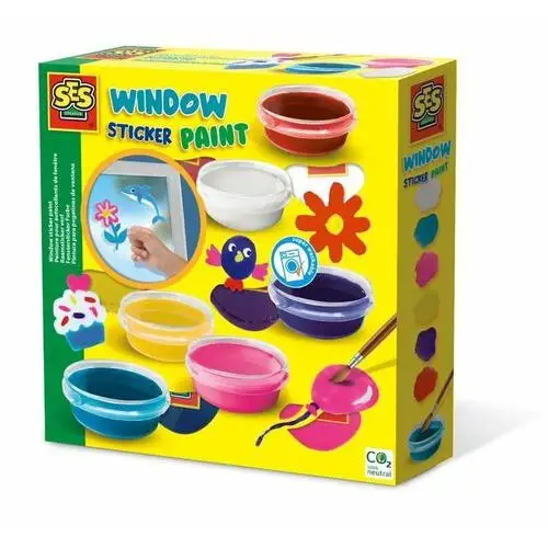 Farbki Do Malowania Na Szkle Ses Creative - Zabawki Kreatywne Dla Chłopców I Dziewczynek