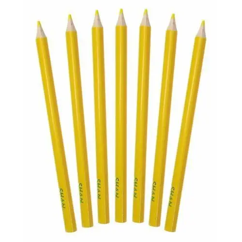 Shan Kredki ołówkowe trójkątne grube jumbo żółte ciemne 12 sztuk