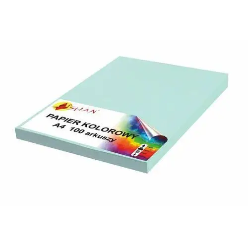 Shan Papier kolorowy a4 120g niebieski chmurkowy 100 arkuszy