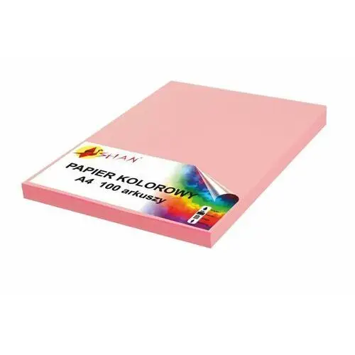 Shan Papier kolorowy a4 120g różowy pastel 100 arkuszy
