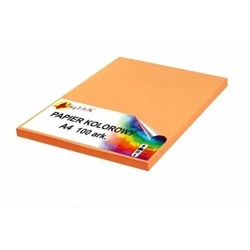 Shan Papier kolorowy a4 80g pomarańczowy 100 arkuszy
