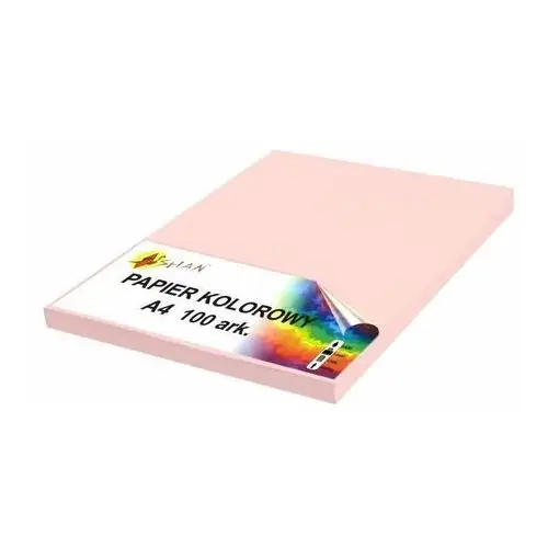Shan Papier kolorowy a4 80g różowy jasny 100 arkuszy