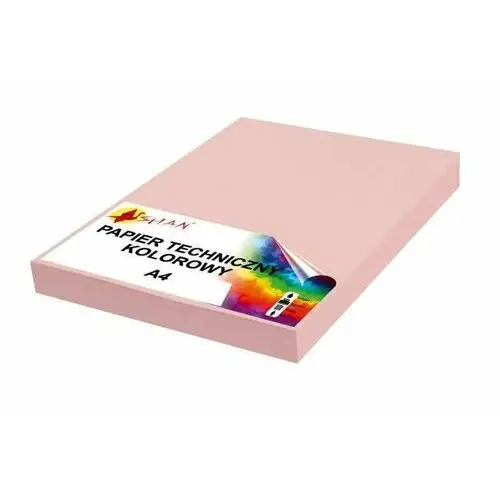 Shan Papier techniczny a4 160g różowy pastel 50 arkuszy