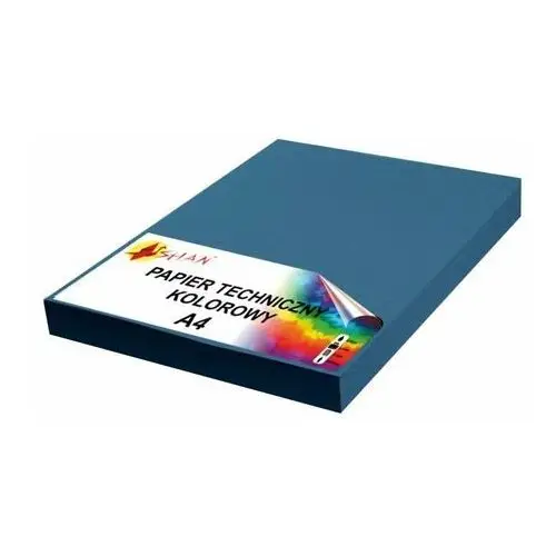 Shan Papier techniczny a4 200g niebieski ciemny 50 arkuszy