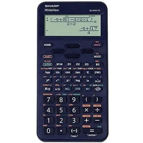 Sharp calculator scientific 420 functions 4-line disp blue sh-elw531tlbbl-eu