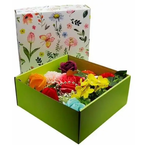 Siima Flower box kwiaty mydlane róże twoja dedykacja z1