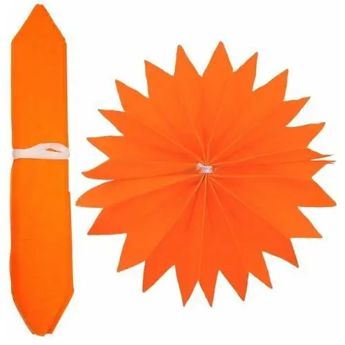 Siima Pompon ozdobny z bibuły 24,5x36 cm pomarańczowy a