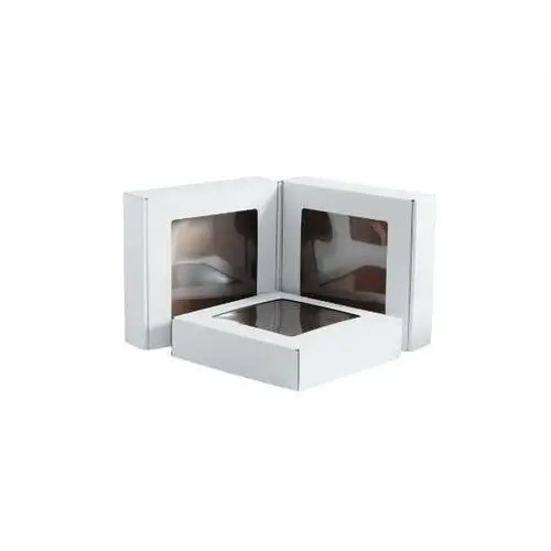 Siima Pudełko fasonowe z okienkiem 200x200x50 białe