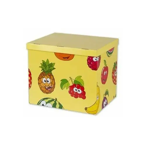 Siima Pudełko kartonowe ozdobne z przykrywką owoce