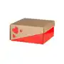 Pudełko Z Wieczkiem Serce Kraft-Czerwień 20X20X10 Sklep