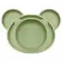 Silikonowe naczynia talerzyk z przyssawką+miseczka dla dzieci, Blw, zielony Sklep