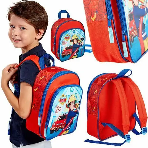 Plecak dla przedszkolaka dla dzieci czerwony Simba Strażak Sam, kolor czerwony
