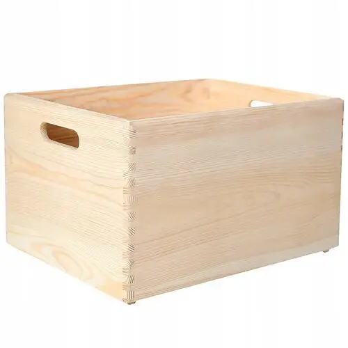 Skrzynia drewniana pudełko na zabawki 40x30x24 cm